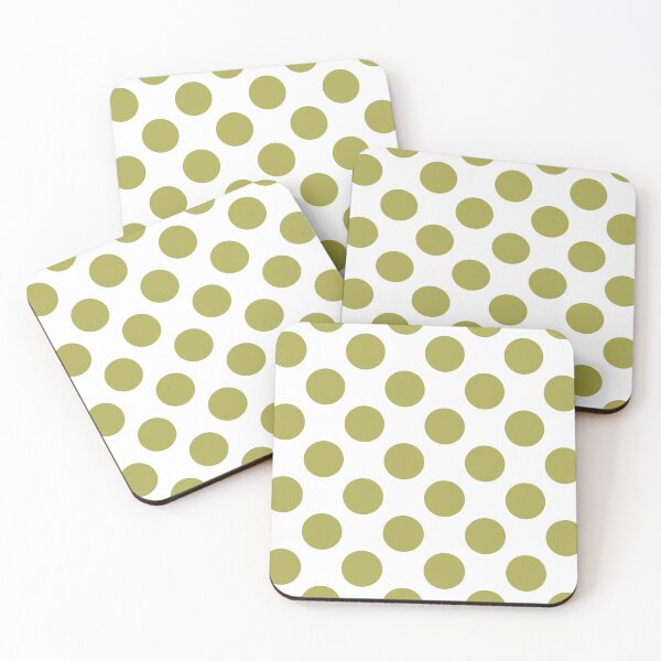 Item preview, Earthy Lentil Sprout green polka dots designed and sold by coverinlove.