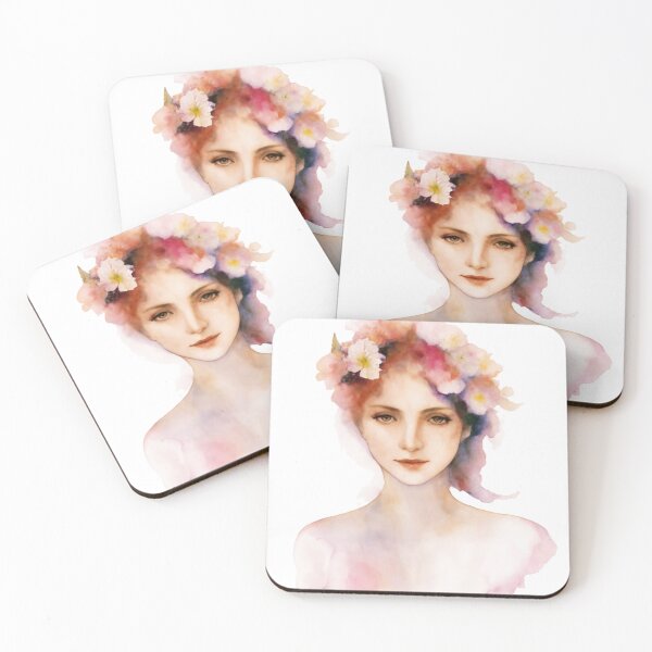 Item preview, Portrait Model in Watercolor 1 designed and sold by LeCorgo.