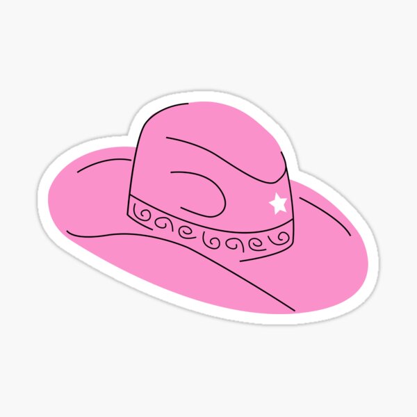 "Pink cowgirl hat, cowboy & cowgirl" Sticker for Sale by SparkSpring