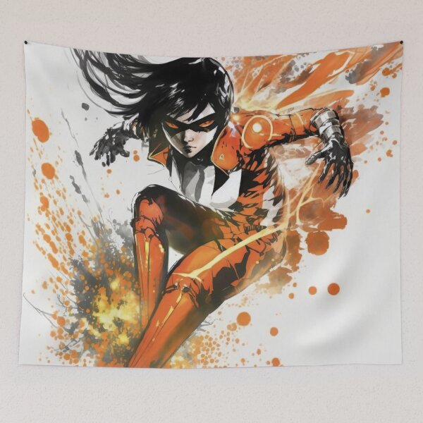 Item preview, fire superhero designed and sold by IA-Power.