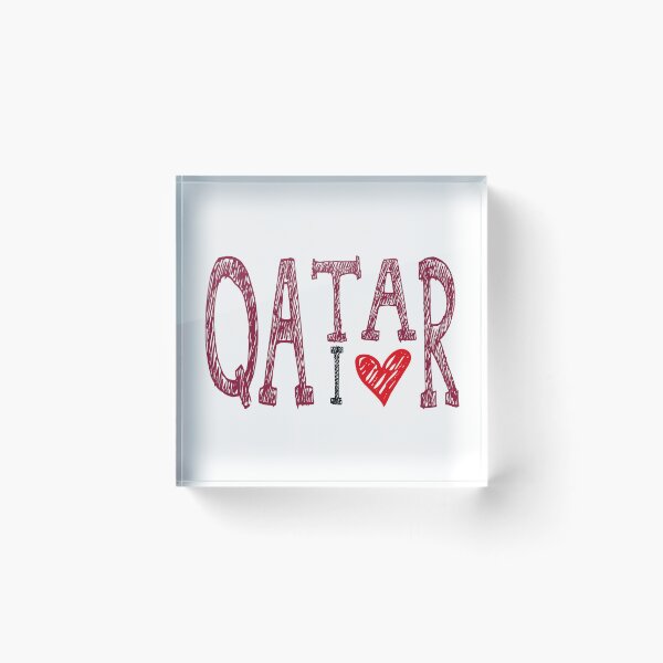 Item preview, I LOVE QATAR | Qatar heart flag light designed and sold by Mo5tar.