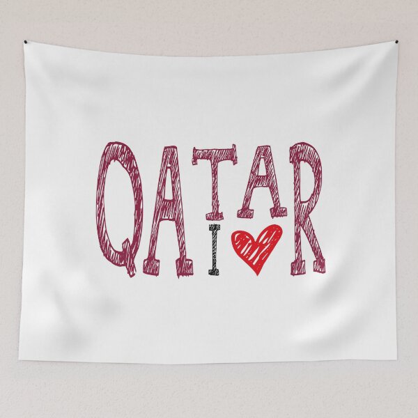 Item preview, I LOVE QATAR | Qatar heart flag light designed and sold by Mo5tar.