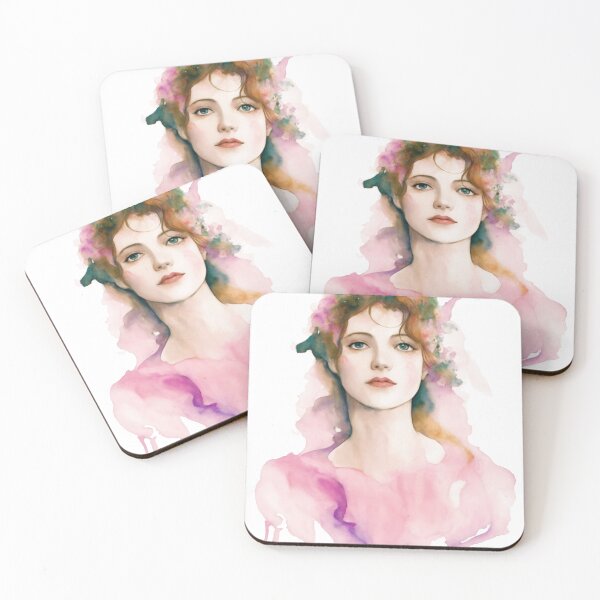 Item preview, Portrait Model in Watercolor 2 designed and sold by LeCorgo.