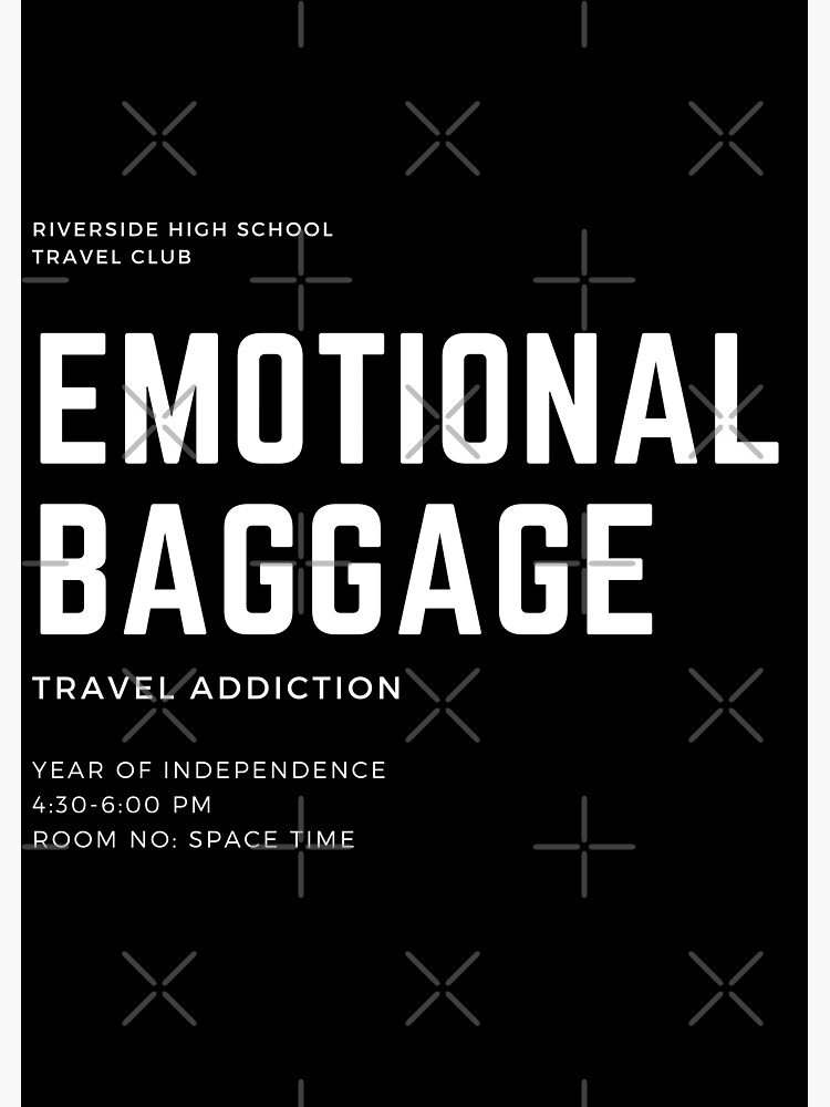 "Emotional baggage" Sticker for Sale by Syedaarts Redbubble