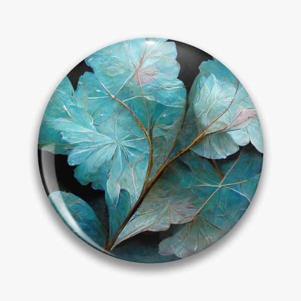 Item preview, Pale blue pink leaves designed and sold by alxndraai.