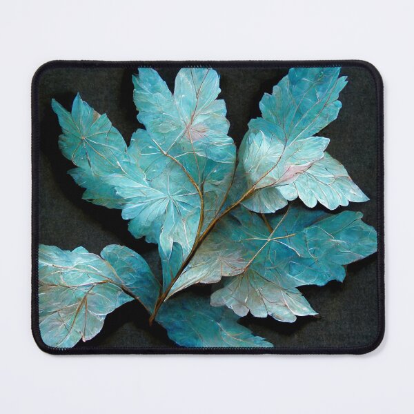 Item preview, Pale blue pink leaves designed and sold by alxndraai.