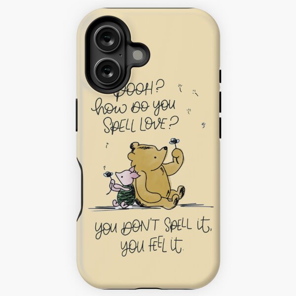 Vista previa del artículo con la obra «"¿Cómo se escribe amor?" - Cita de Winnie Pooh», diseñado y vendido por cheekymare.
