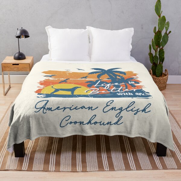 Item preview, Life is Better With American English Coonhound Beach Sunset Retro Vintage designed and sold by rafaeltto.