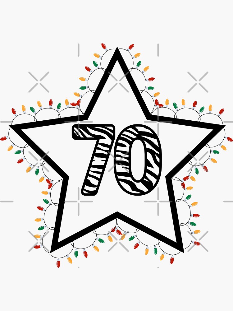 zebra-pattern-number-70-sticker-for-sale-by-golden-pen-redbubble