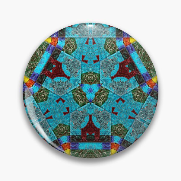 Item preview,  POWERFUL LUMINOUS RADIAL COSMIC LABYRINTH PATCHWORK -  SPIRITUAL AWAKENING CUBIC GEOMETRIC ART PATTERN IN DEEP* designed and sold by Ralek.