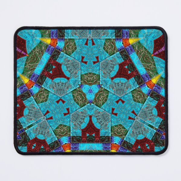 Item preview,  POWERFUL LUMINOUS RADIAL COSMIC LABYRINTH PATCHWORK -  SPIRITUAL AWAKENING CUBIC GEOMETRIC ART PATTERN IN DEEP* designed and sold by Ralek.