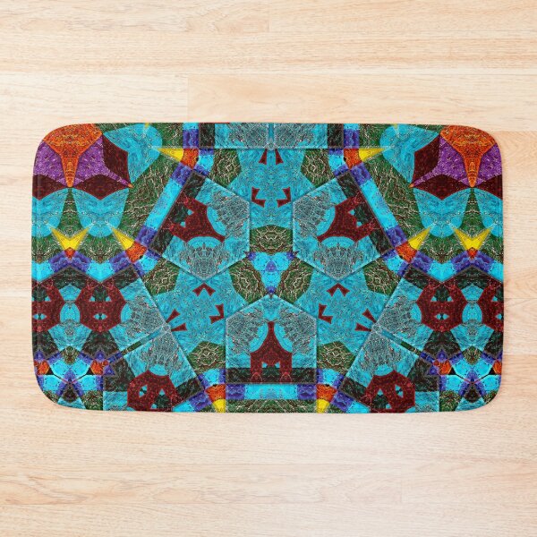 Item preview,  POWERFUL LUMINOUS RADIAL COSMIC LABYRINTH PATCHWORK -  SPIRITUAL AWAKENING CUBIC GEOMETRIC ART PATTERN IN DEEP* designed and sold by Ralek.