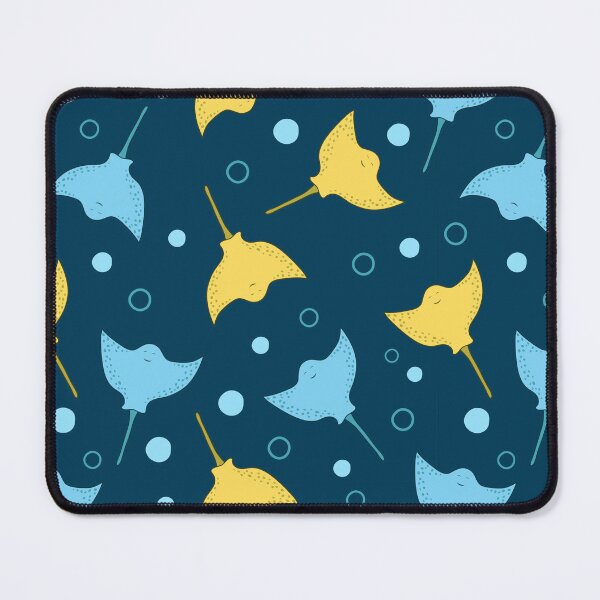 Item preview, Stingray pattern on dark blue background designed and sold by GulArt.