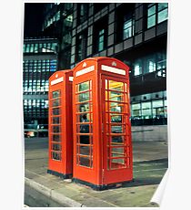 Red Telephone Boxes Poster