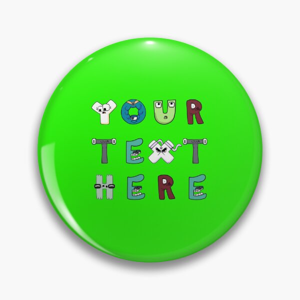 Item preview, ALPHABET LORE Your text here in neon blue designed and sold by Totkisha1.