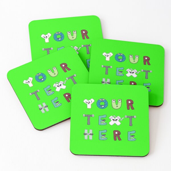 Item preview, ALPHABET LORE Your text here in neon blue designed and sold by Totkisha1.
