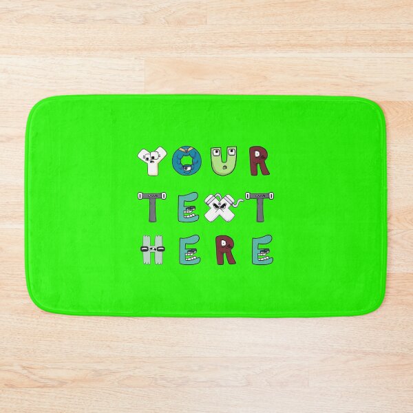 Item preview, ALPHABET LORE Your text here in neon blue designed and sold by Totkisha1.