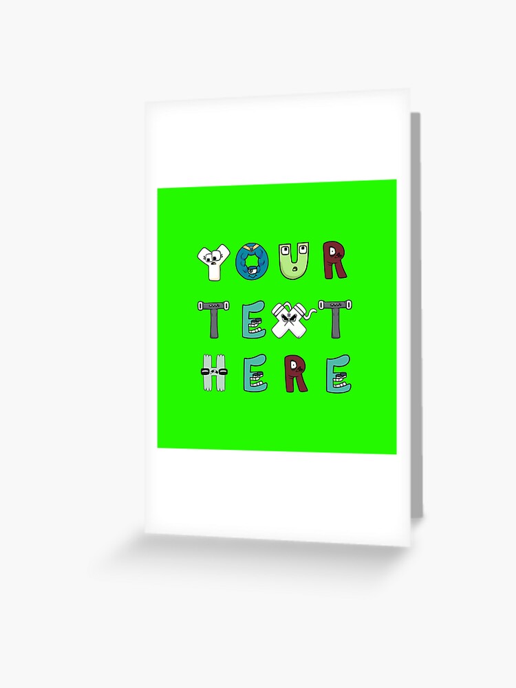 Alphabet Lore h | Greeting Card