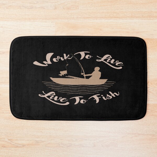 Item preview, Work to live, Live to Fish designed and sold by phassystore.