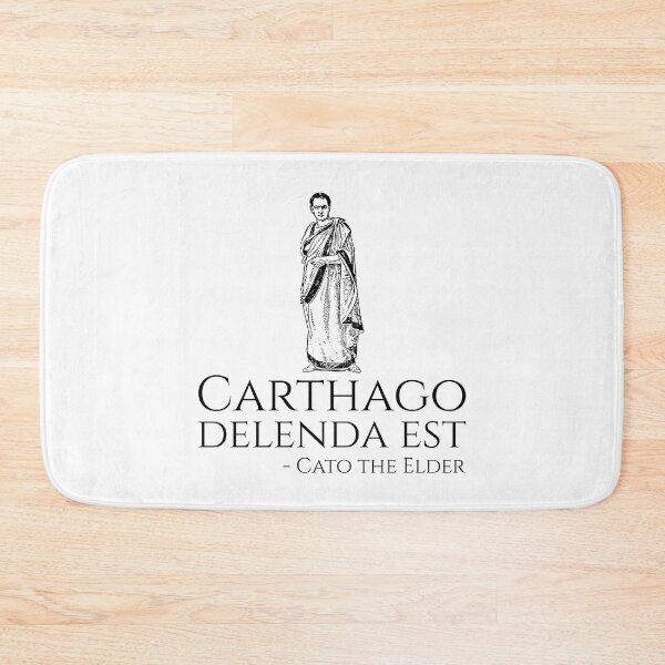 Item preview, Carthago Delenda Est - Cato The Elder - Ancient Rome Quote designed and sold by Styrman.