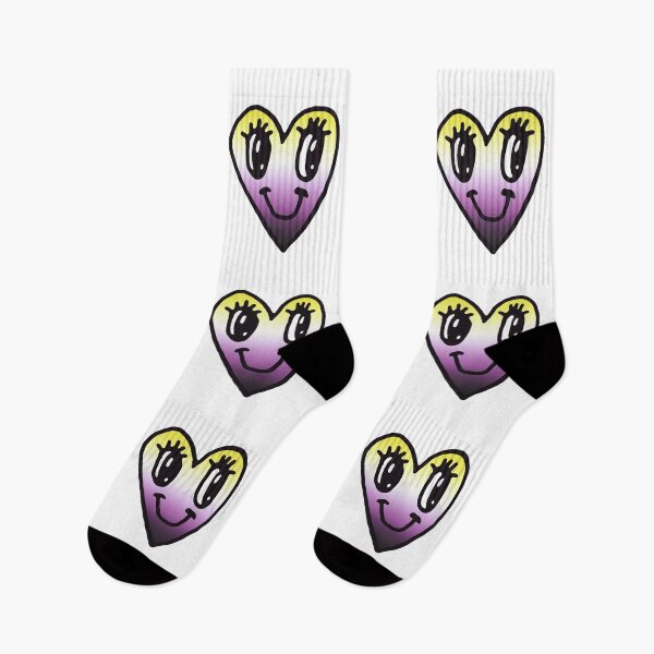 Item preview, non-binary heart doodle designed and sold by HelloShoppy.