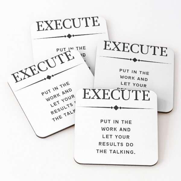 Item preview, Execute Definition Motivational And Inspirational Quotes And Sayings designed and sold by Salman Hino.