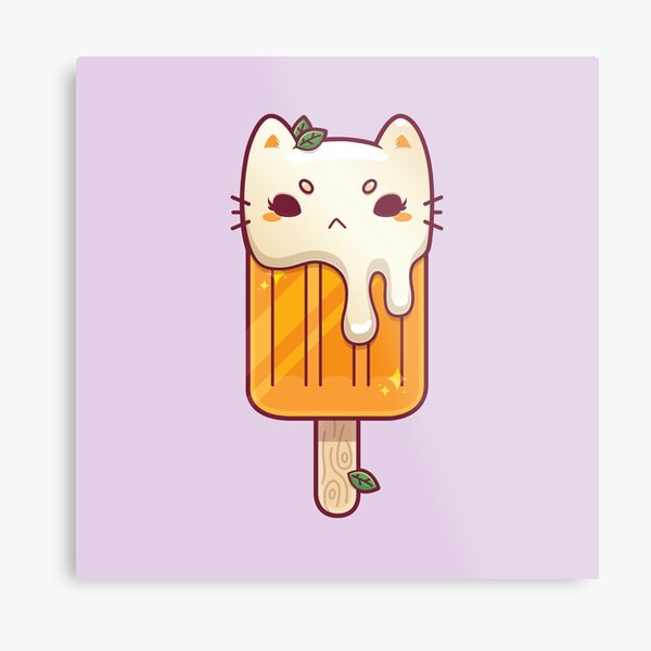Catsicle Metal Print