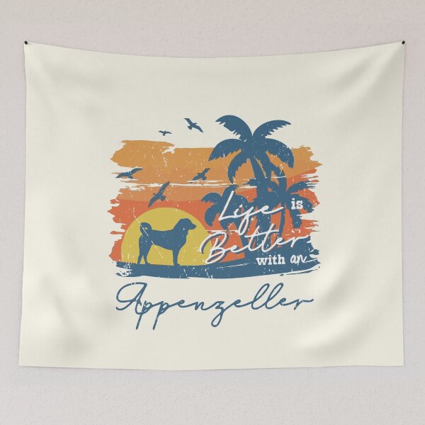 Item preview, Life is Better With Appenzeller Beach Sunset Retro Vintage designed and sold by rafaeltto.