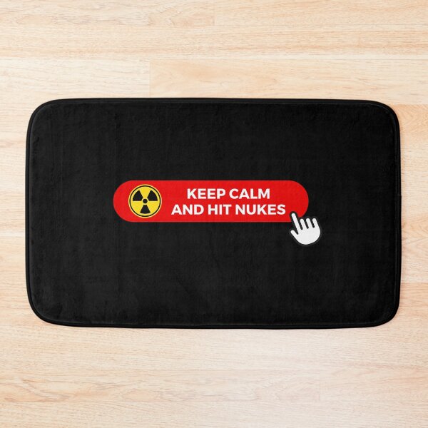 Item preview, Keep calm and hit nukes Postapocalypse designed and sold by ValleyDream.