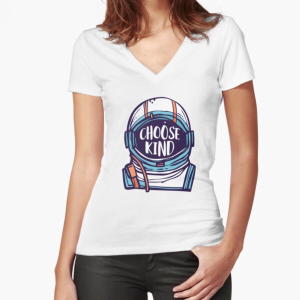 Choose Kind / Be Kind Fitted V-Neck T-Shirt
