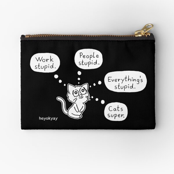 Cat Summary Zipper Pouch