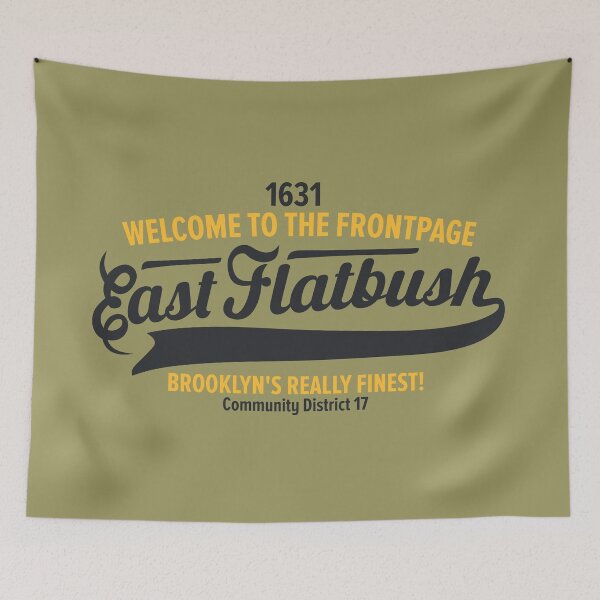 Item preview, New York Brooklyn - East Flatbush Brooklyn Lettering - East Flatbush Logo designed and sold by Boogosh.