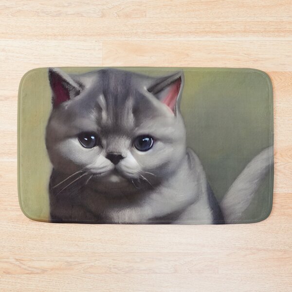 Item preview, Cute British Shorthair Cat Kitten Art 1 designed and sold by cutiepeaupies.