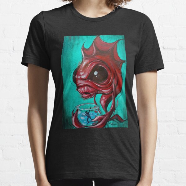 Fish Bowled Gold Fish Aquarium Pop Art Essential T-Shirt