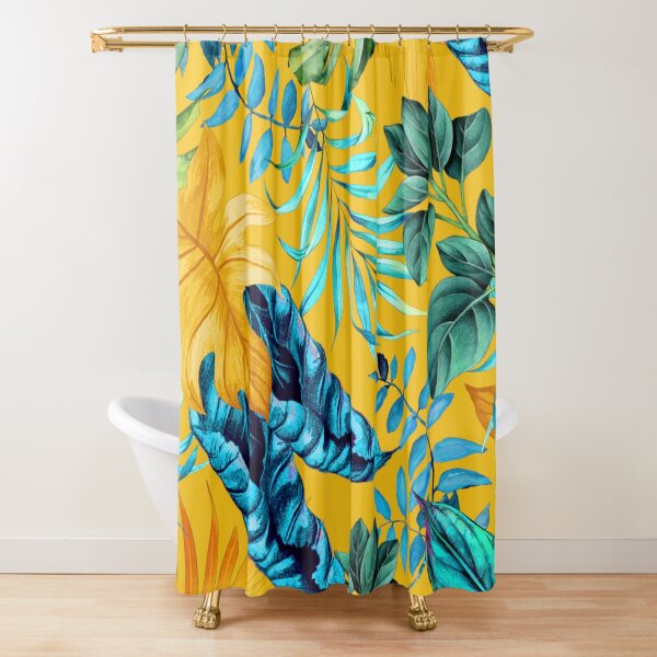 Exotic Tropical Foliage Shower Curtain
