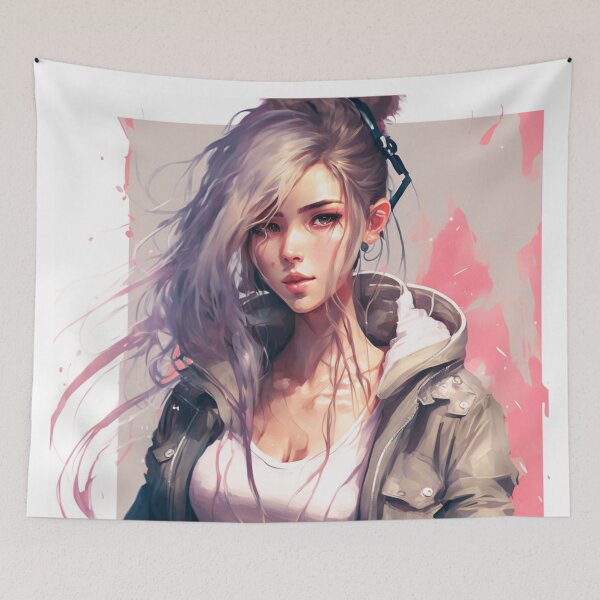 Item preview, Arte visual de chica anime. designed and sold by Mirochan80.