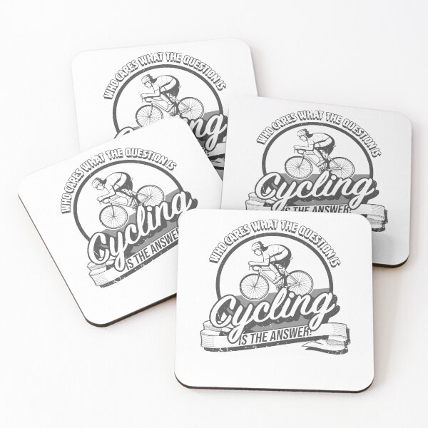 Item preview, Cycling is the Answer - Funny for Cyclists & Riding Bikes designed and sold by BrainlabStudios.
