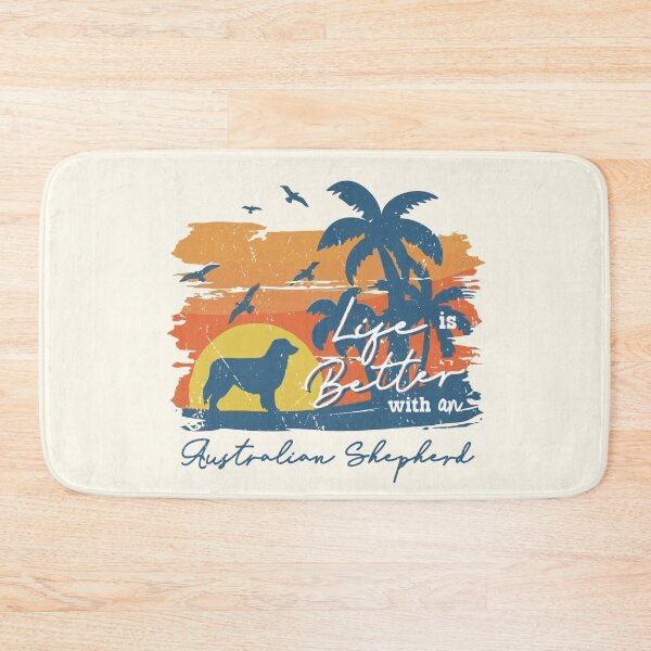 Item preview, Life is Better With Australian Shepherd Beach Sunset Retro Vintage designed and sold by rafaeltto.