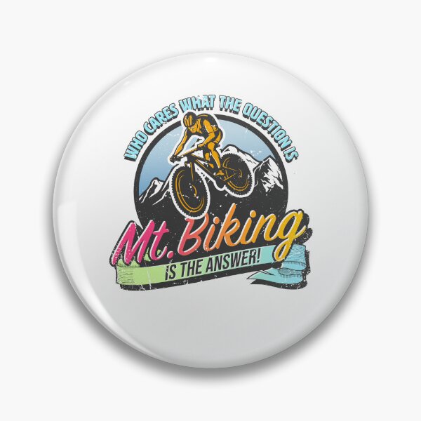 Item preview, Mountain Biking is the Answer - Funny for Cyclists & Biking designed and sold by BrainlabStudios.