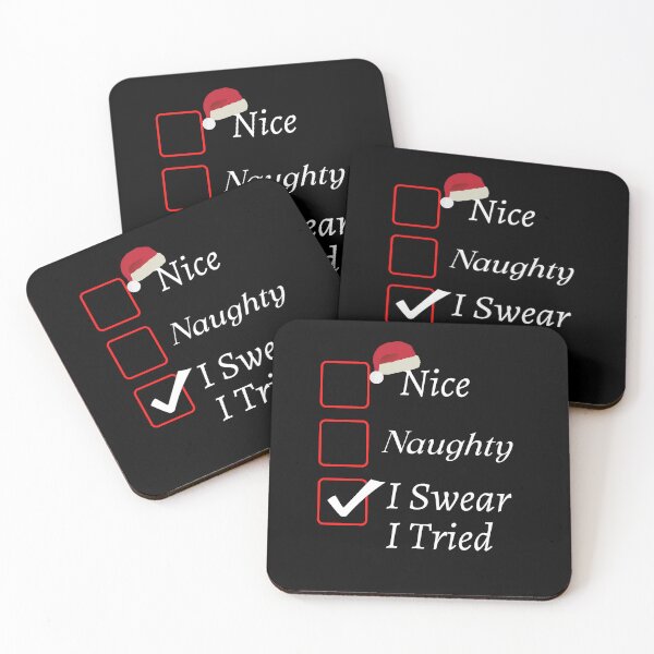 Item preview, Nice Naughty I Swear I Tried Christmas List Xmas Santa Claus designed and sold by Your  Dream.