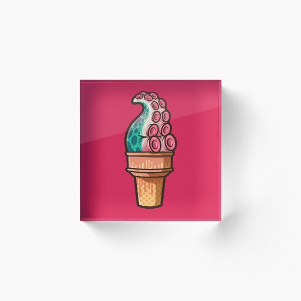 Tentacle Treat (gumdrop) Acrylic Block