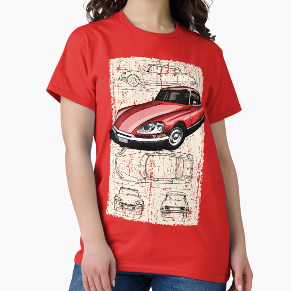 Item preview, The iconic French classic car with technical drawing background designed and sold by designjaag.