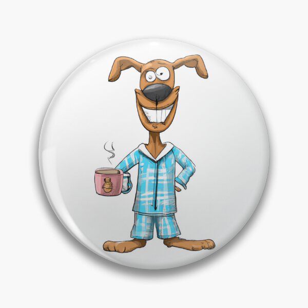 Item preview, Amstaff In His Pajamas Drinking Coffee designed and sold by NiftyTees.