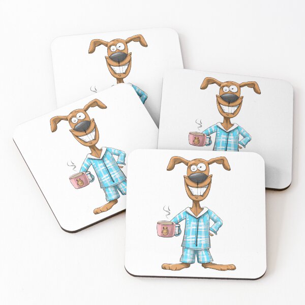 Item preview, Amstaff In His Pajamas Drinking Coffee designed and sold by NiftyTees.