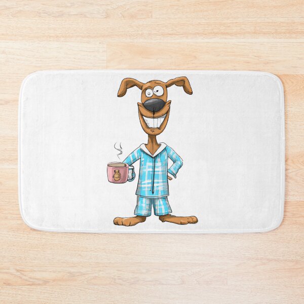 Item preview, Amstaff In His Pajamas Drinking Coffee designed and sold by NiftyTees.