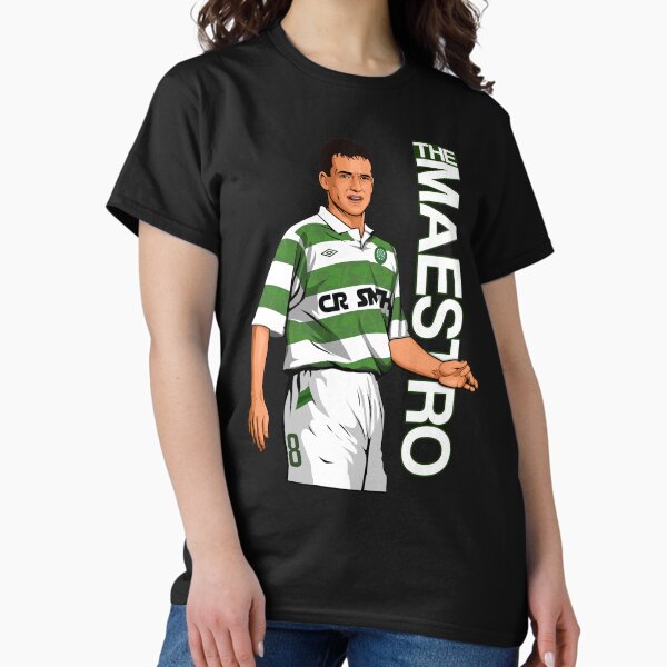 Aperçu de l'œuvre Le Maestro Paul McStay Glasgow Celtic FC créée et vendue par TeesForTims.