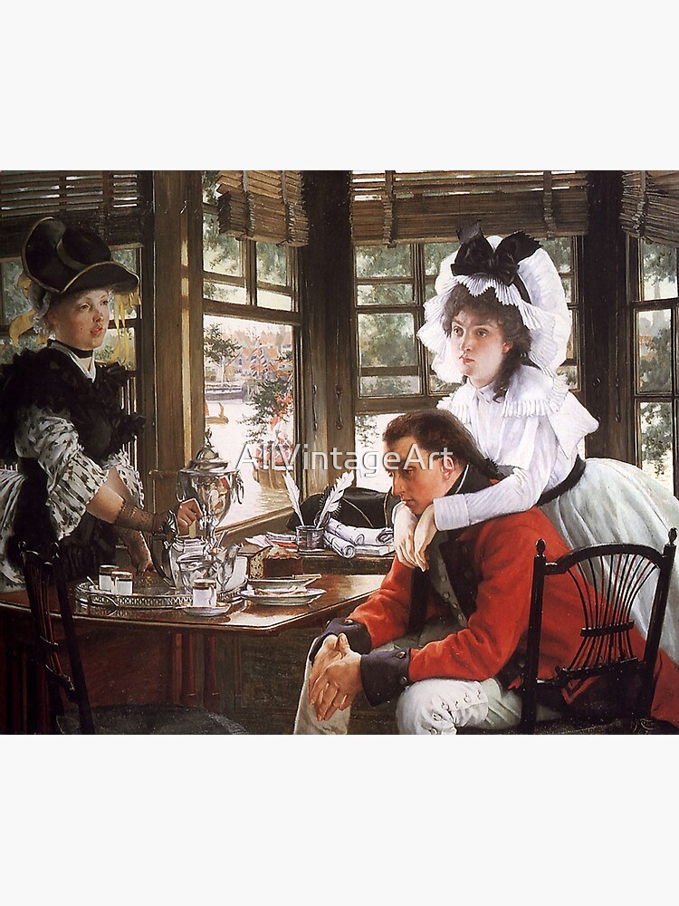 Vintage James Tissot Bad News The Parting 1872 Fine Art Poster