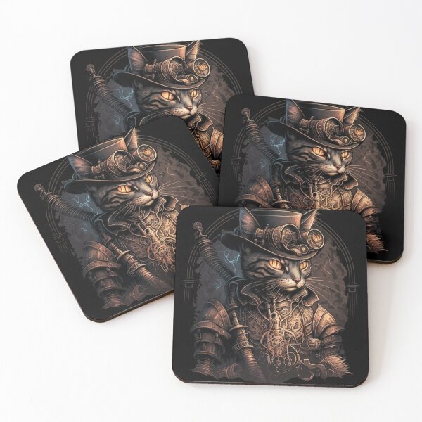 Item preview, Steampunk Cat 2 designed and sold by TheSamuraiCat.