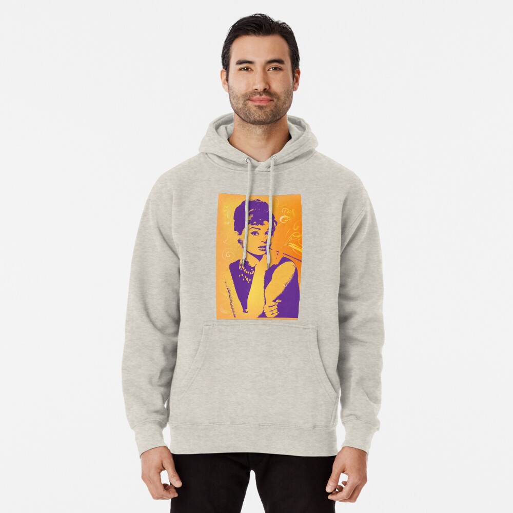 Unisex Babes /& Gents Audrey Hepburn Grey Hoodie
