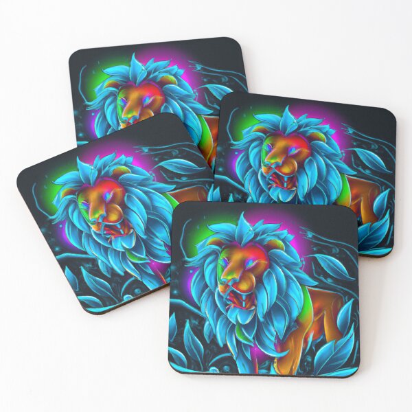Item preview, Rainbow lion in the night glow designed and sold by Jaroslav Hubert.